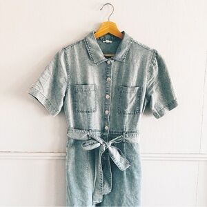 EN CRÈME > Chambray Jumpsuit